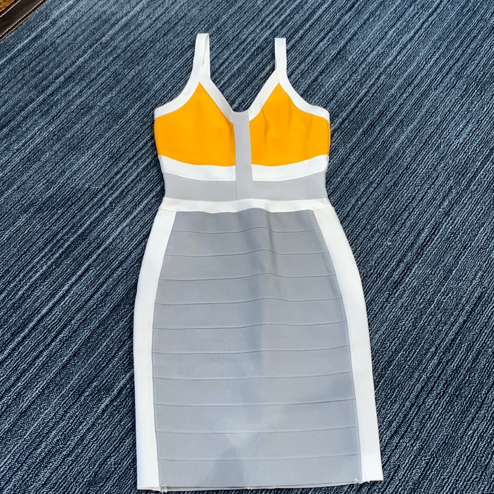 Bodycon mini dress.